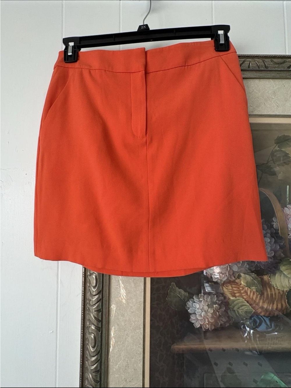 Ann Taylor Bright Orange Mini Skirt